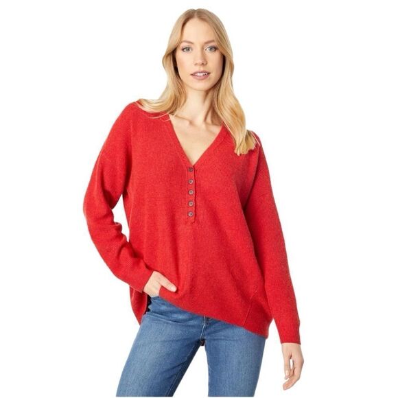 NWT- Madewell Kyle Waffle Henley top - Picture 1 of 10